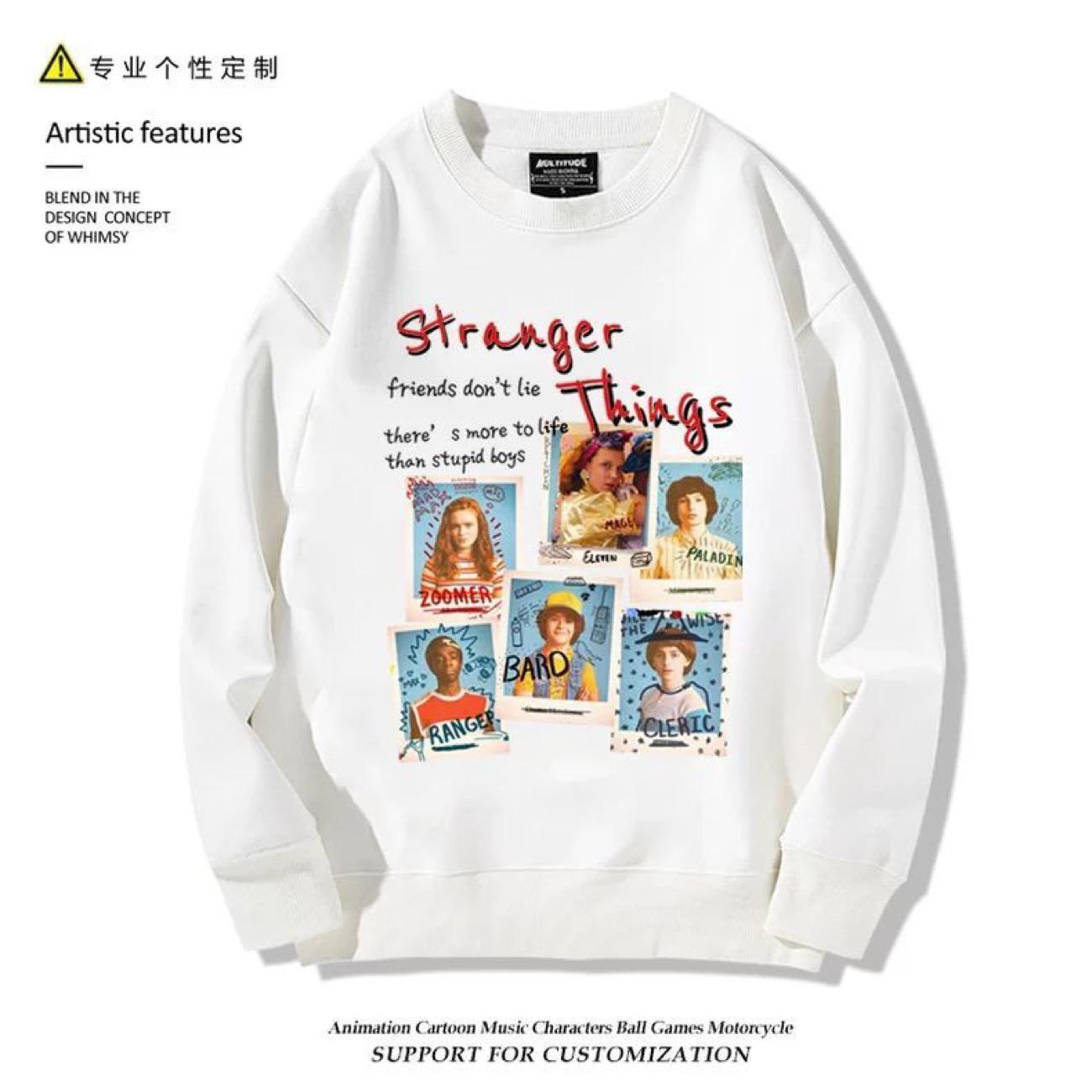 

Світшот Stranger Things Пальто Мода осінній одяг white6-S білий