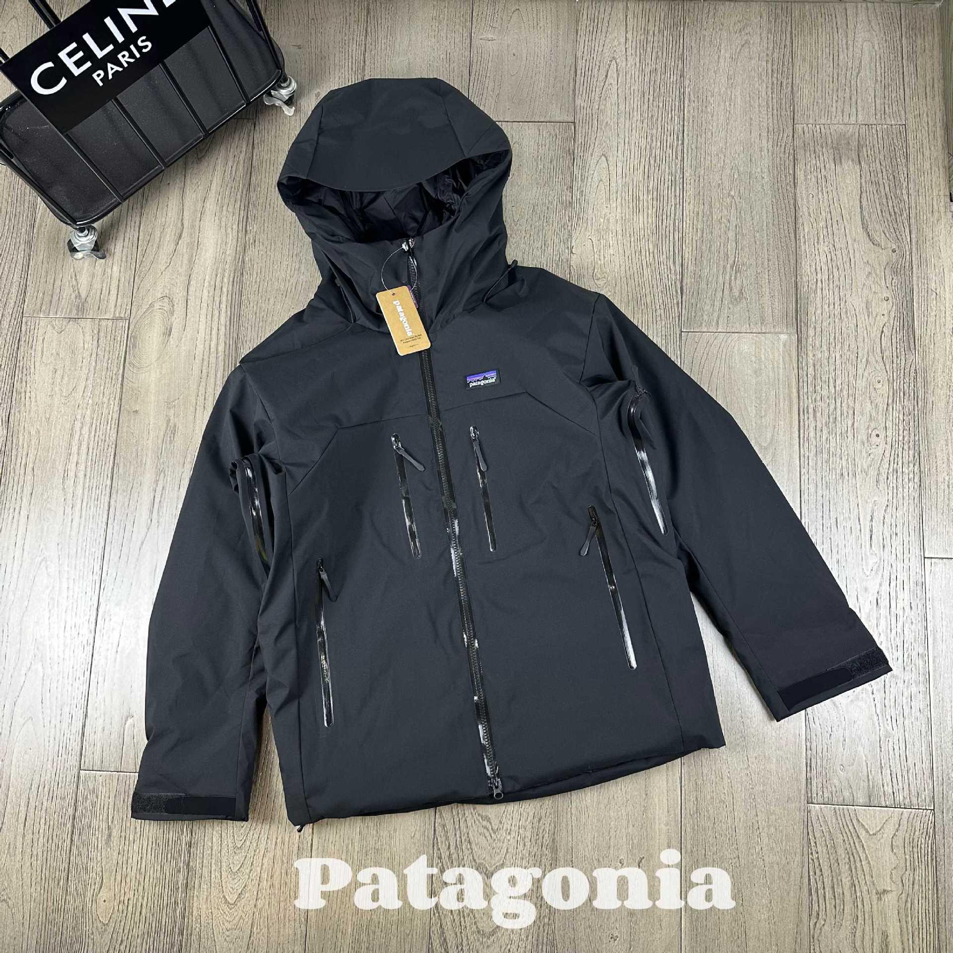 

Unisex Pata Winter Outdoor Sports Windproof Down Cotton Jacket Extra Large чорний