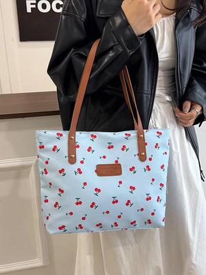 Bolso de Hombro Estampado Versátil de Gran Capacidad para Mujer de Moda