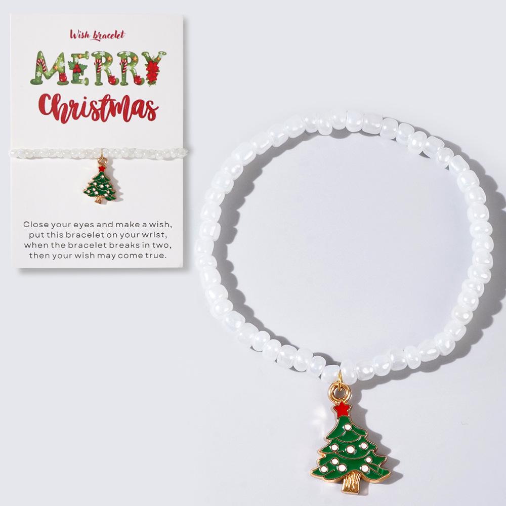 Limited Edition White Reindeer Bracelet - Festive & Versatile Holiday Jewelry
