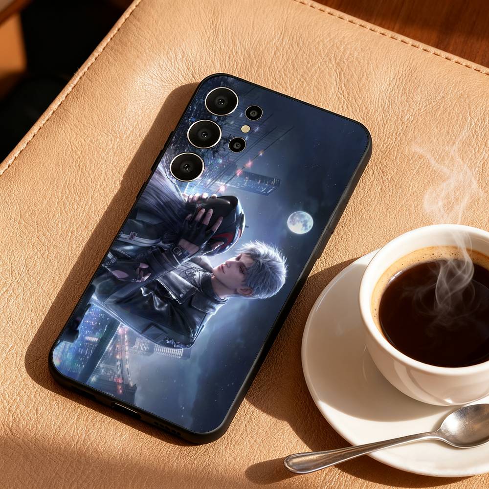 Sylus Love And Deep Space Phone Case For Samsung S26,S25,S24,S21,S22,S23,S30,Ultra,S20,FE,Lite,10,9,Black Cover