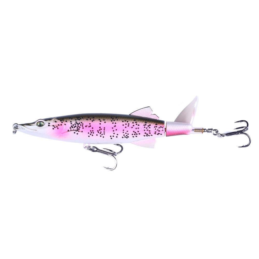 Tractor Crank Lure Set Surface Fishing Long-casting Floating ABS Live Bait Boxed Kit; Propeller-style Lure Freshwater Pike