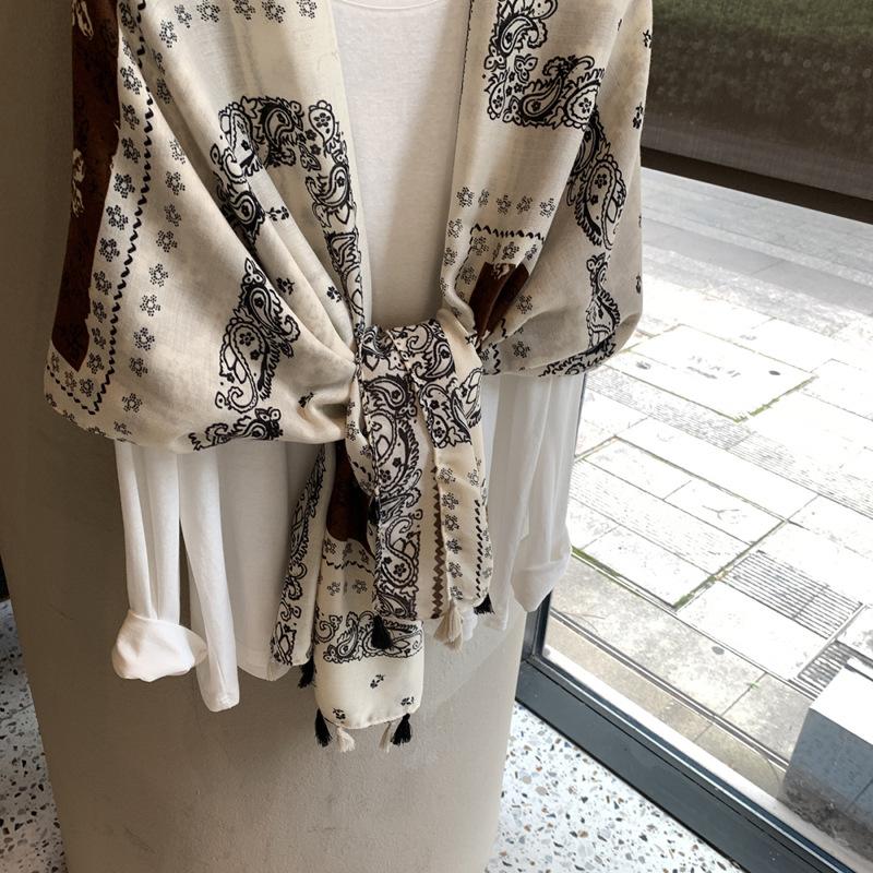 Soft Vintage Lightweight Scarf For All Season Sun Protection