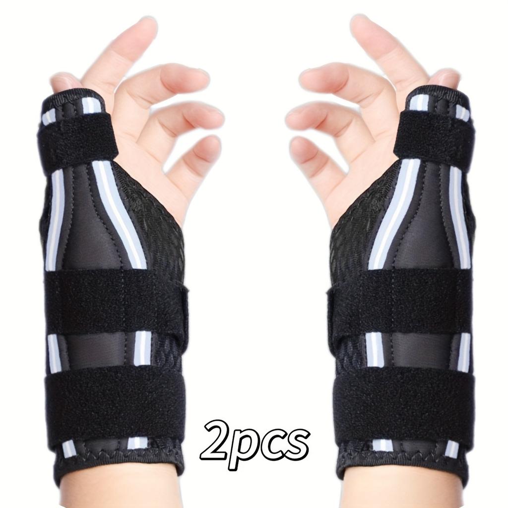 2 Stück Verstellbare Handgelenk- und Daumenstützbandagen - Ergonomische Handgelenkbandage mit Klettverschluss, Rechts-/Linkshänder-Anwendung, für Hand-/Handgelenkstabilität