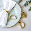 Universal Minimalist Letter D Gold Plated Napkin Clip Party Gathering Advanced Plating Decor Enhances Dining Home Accessory