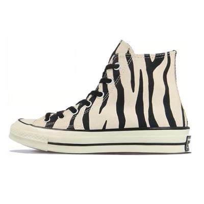 Chuck Taylor All Star Années 1970 Confortable Bout Rond Montantes Toile Unisexe Noir et Blanc