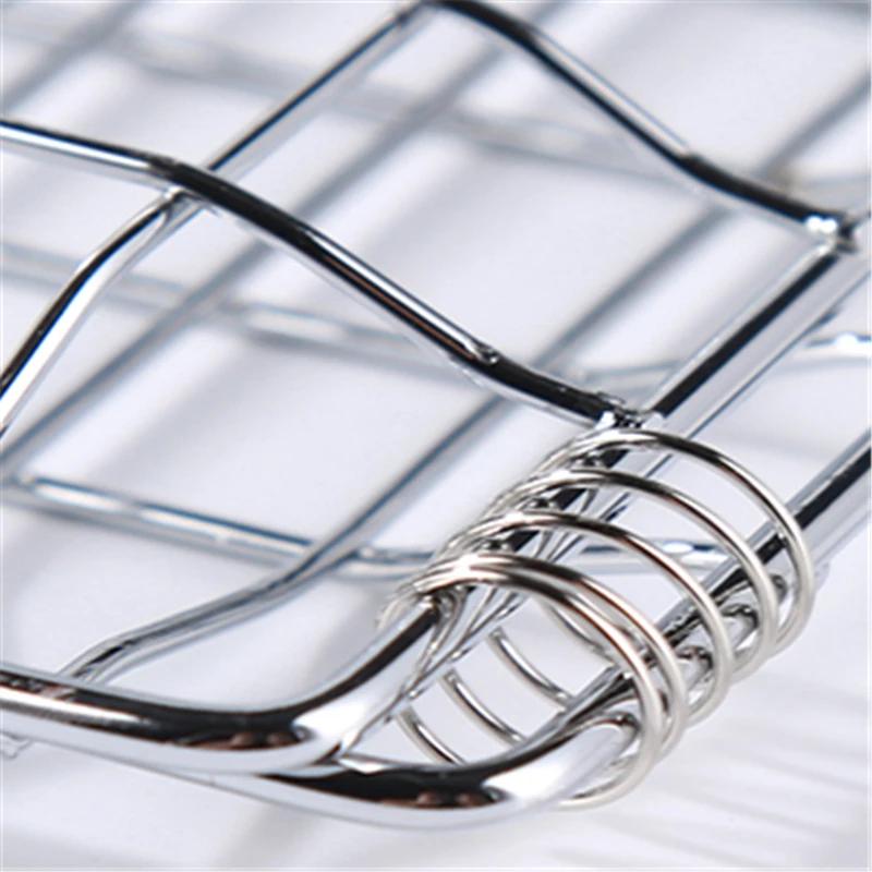 Portable BBQ Grilling Basket Stainless Steel Nonstick Barbecue Grill Basket Tools Grill Mesh for Fish Hamburger bbq tools