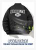 Men's Windproof Printed Baseball Collar Jacket - Casual Outdoor Workwear for Spring & Autumn