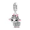 Original Copper Heart-Shaped Flower Butterfly Animal Pendant Rubik'S Cube Bead Fit Diy Exquisite Jewelry Women Gift
