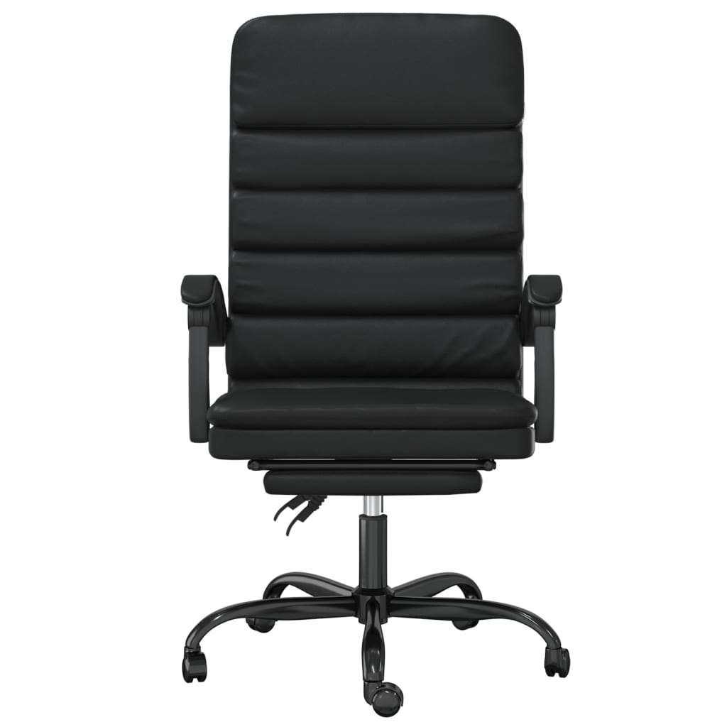 Vidaxl Foldable, Massage Office Chair, Black, Faux Leather