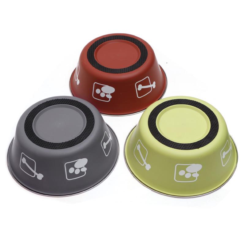 Protiskluzová dvouvrstvá miska z nerezové oceli pro domácí mazlíčky - odolný design s ochranou proti rozlití pro psy a kočky