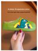 Rabbit & Dinosaur Kids' Cotton Slippers - Waterproof, Non-Slip, Thickened Cartoon Fur for Autumn & Winter. Suitable for Boys & Girls.