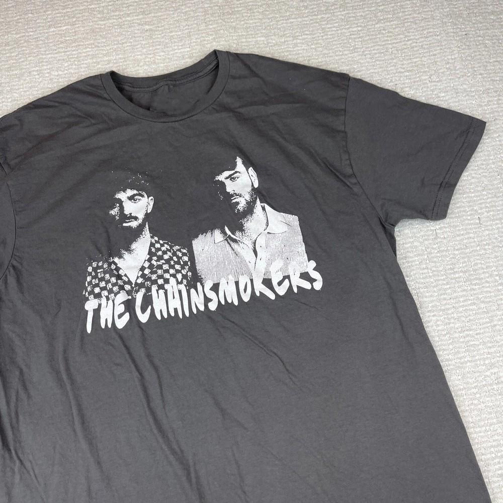 The Chainsmokers Band T-Shirt 100% Cotton Tee Shirt Unisex T-Shirt XXXL