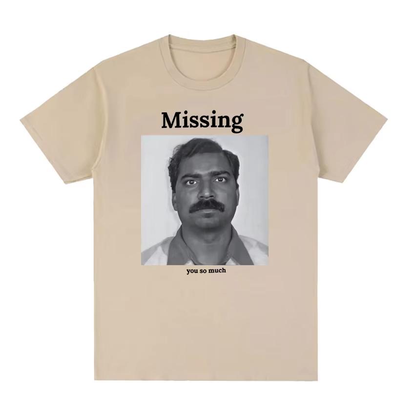 2026 Missing You So Much Funny Meme Graphic T Shirt Unisex Retro Fashion Short Sleeve Tshirts Tops Unisex Cotton Tshirt Ins Y2k