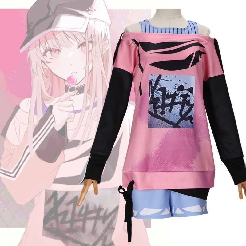 Stilvolles Akisato Mizuki Hoodie-Set für Cosplay-Anime-Fans Sommer 2024