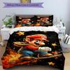 3pcs Super Mario Printed Bedding Set, Soft and Comfortable Quilt Cover for Bedroom, Guest Room (1 Duvet Cover + 2 Pillowcases, Pillow Core N