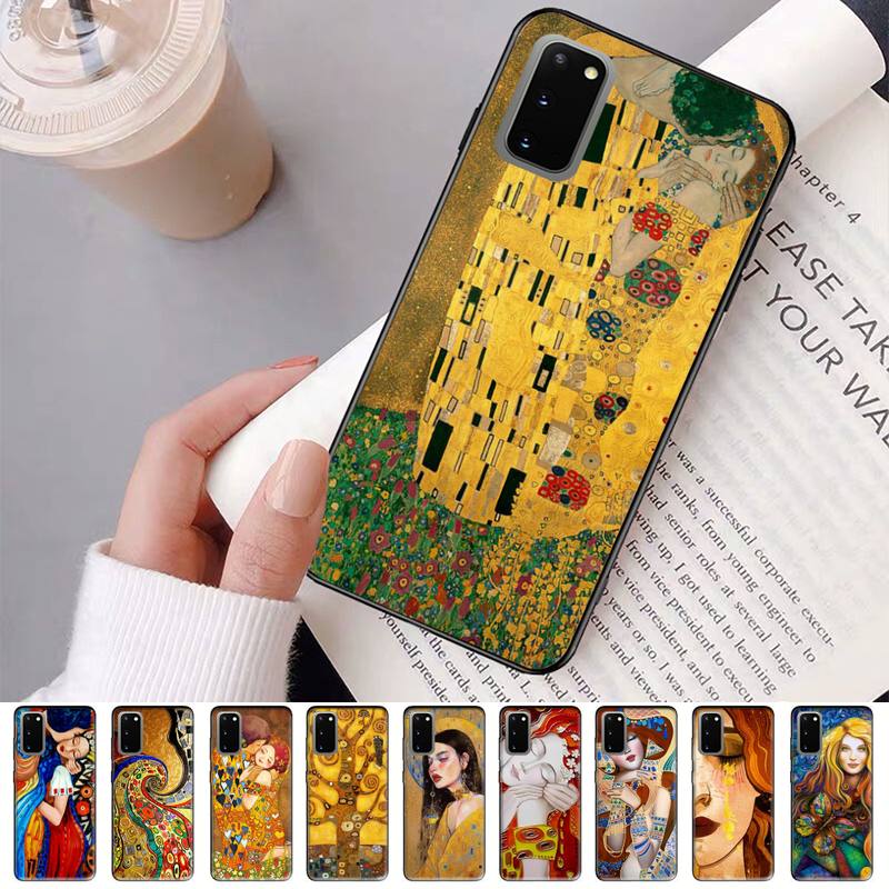 Klimt Kiss Phone Case for Samsung S20 lite S21 S10 S9 plus for Redmi Note8 9pro for Huawei Y6 cover