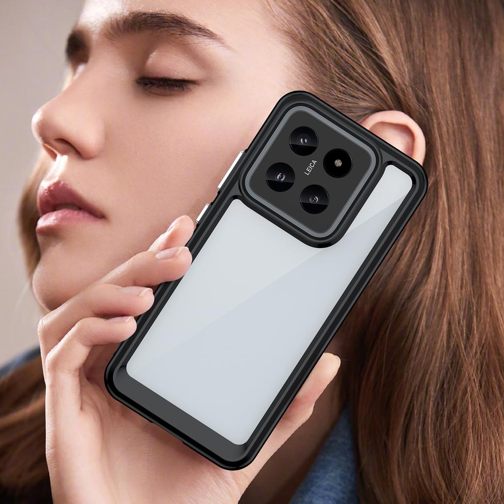 For Xiaomi 14 Case Anti-drop Shockproof TPU+Acrylic Mobile Phone Back Protector