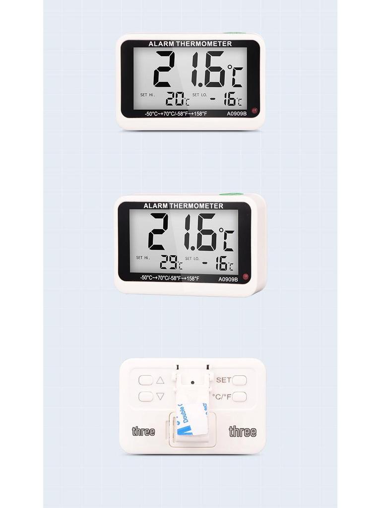 High-Precision Digital Thermometer and Hygrometer for Refrigerators and Freezers