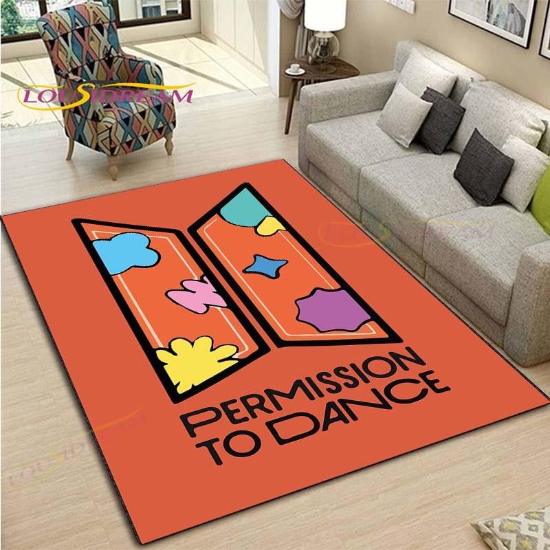 Kpop Bangtan Boys BTS Carpet Rug Kids Carpets Living Room Tea Table Mats Bedroom Rug Washable Floor Mats Household Area Mat