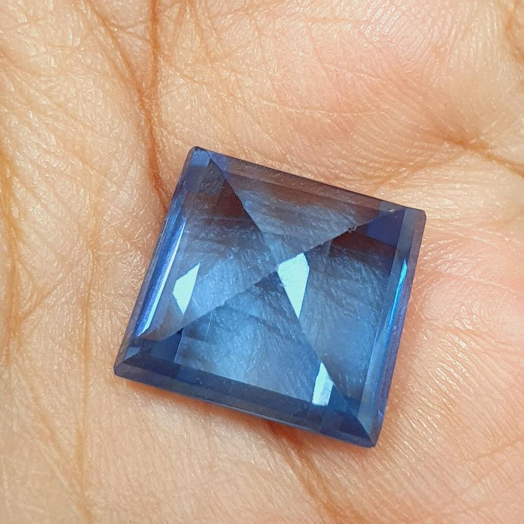 Certified Natural Blue Sapphire 18 Ct Fancy Shape Faceted Loose Gemstone