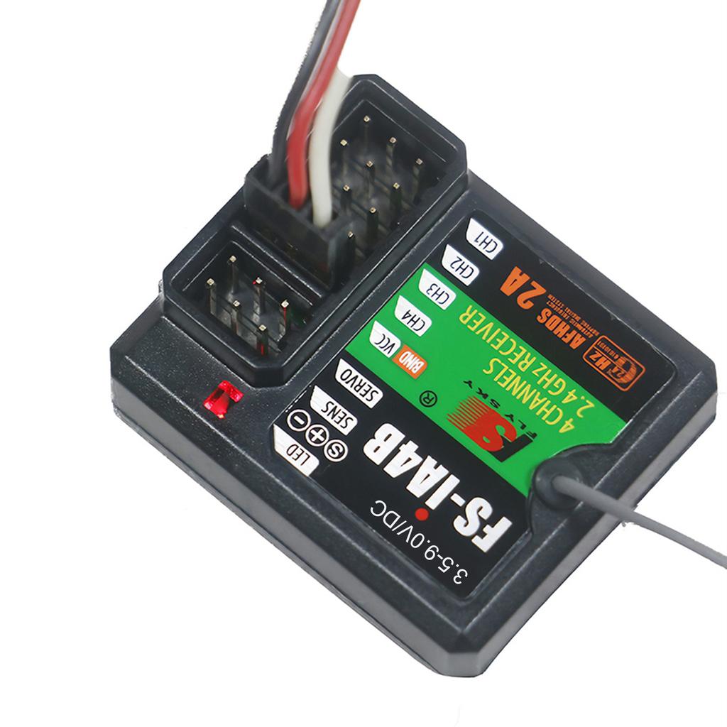 FS-iA4B RC Car Boat Receiver 2.4GHz 4CH 3.5-9.0V for FS-I10 FS-I6 FS-GT2F FS-GT2G FS-IT4S FS-I6S System Remote Controller