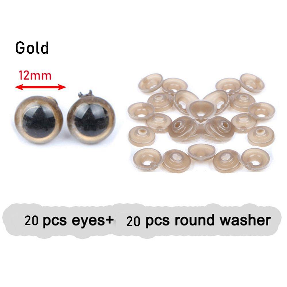 High Quality Stuffed Toys Parts Plastic Safety Eyes Crafts Bear Animal Accessories Puppet Crystal Eye Dolls DIY Tools