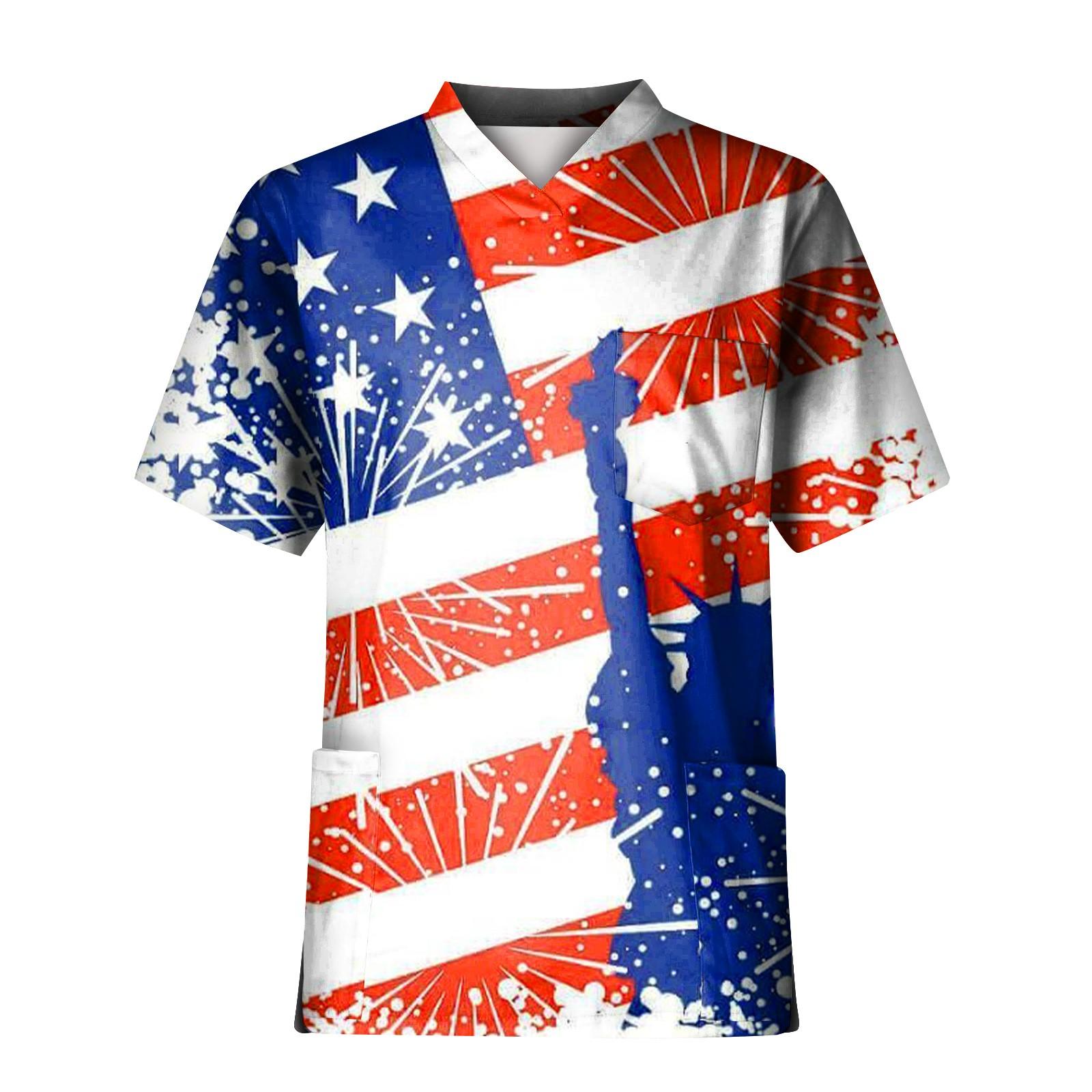 Модный мужской топ с коротким рукавом и V-образным вырезом с принтом и карманом на груди XXXXL