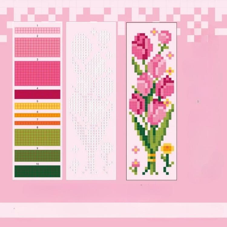 Mosaic Sticker Self-made Bookmarks Jigsaw Color Square Stress-relieving Game Children's Intelligence Enlightenment DIY Stickers