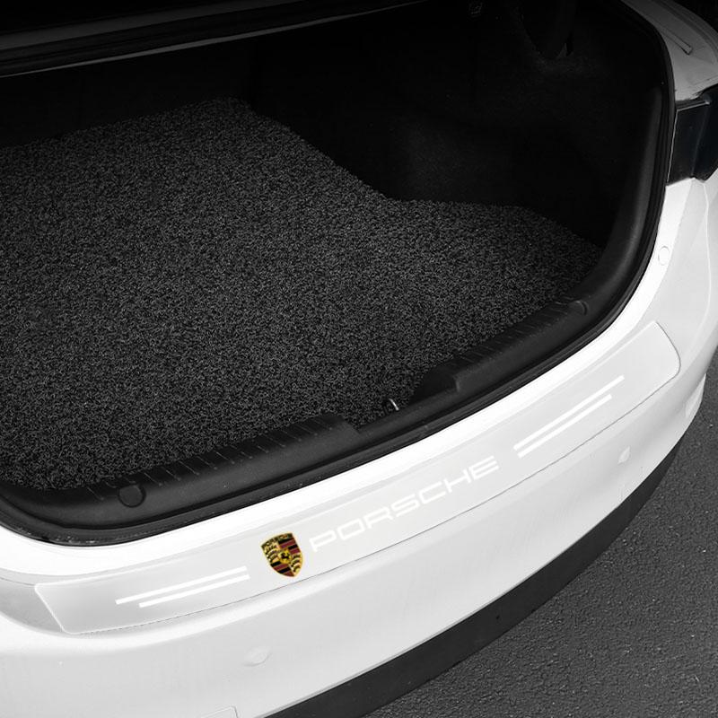 1ks Průhledná ochranná nálepka na znak kufru auta Příslušenství pro Porsche Boxster Cayenne Panamera Macan Cayman 911 918 996 917 991