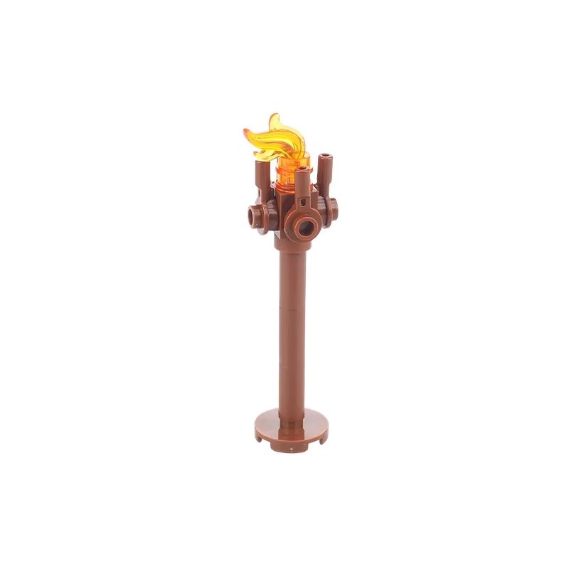 MOC Building Blocks Military Navy Figures Accessories Medieval Cannon Ammunition Wilderness Scene Tent Bonfire Brick Toy Gifts