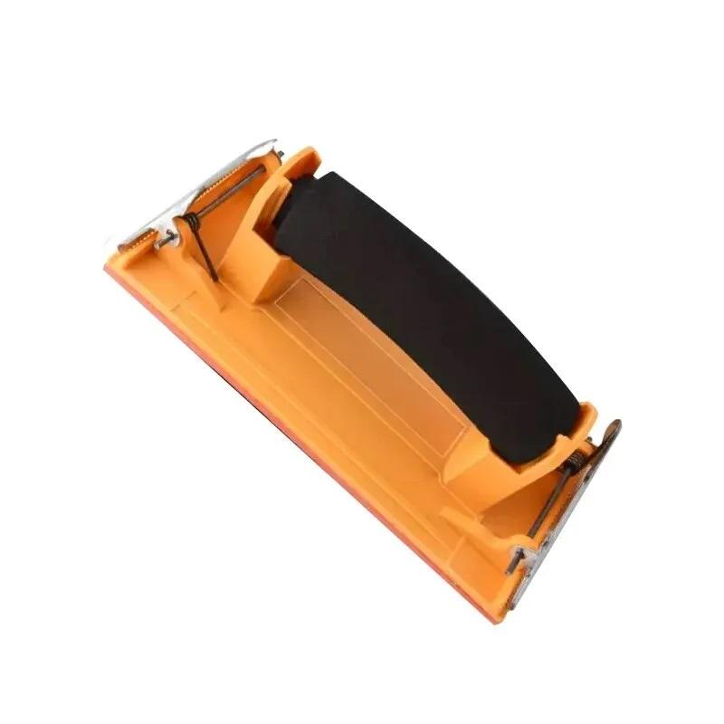 1 Pc of Sandpaper Holder Wall Polishing Tools Plastic Sandpaper Iron Plate Sandpaper Holder Sponge Handle Sand Holder