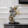Europäischer Stil Napoleon zu Pferd Harzstatue Ornament, Retro Ritter Statue, Schreibtischskulptur, Heim- und Büro Schreibtischdekoration, Edles Kunsthandwerk Geschenk