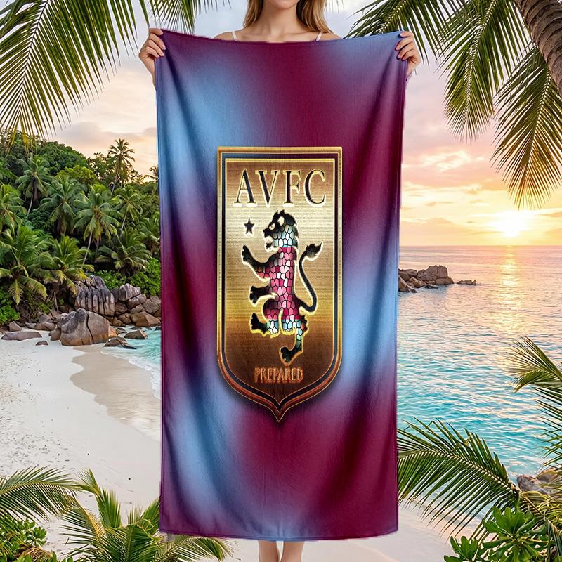 Asciugamano da Spiaggia Aston Villa Football in Morbida Microfibra Asciugatura Rapida Assorbente per Spiaggia Piscina Viaggio