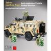 1/24 Sabre-toothed Tiger Explosion-proof Police Car Model Sound and Light Armored Vehicle Model Boy Birthday Gift Halloween Toys