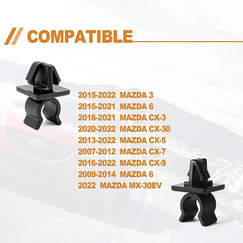 10Pcs Black Car Hood Prop Rod Clip Auto Fastener Hood Bonnet Prop Rod External Testing For Hood Vehicle Car Accessories