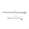 2 Pieces High Pressure Washer Extension Wands Extended Rod Cleaning Tools Accs Stainless