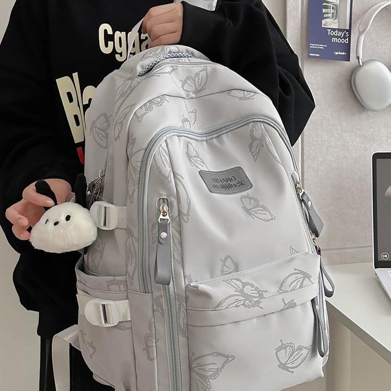 Reflective Butterfly Backpack for Middle & High School Girls – Versatile Shoulder Bag for Students