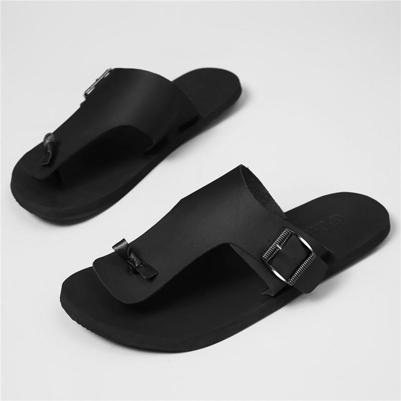 Men's Summer Fashion Sandals Beach Shoes Open Toe Slippers Breathable Comfortable Home Slippers Male Footwear