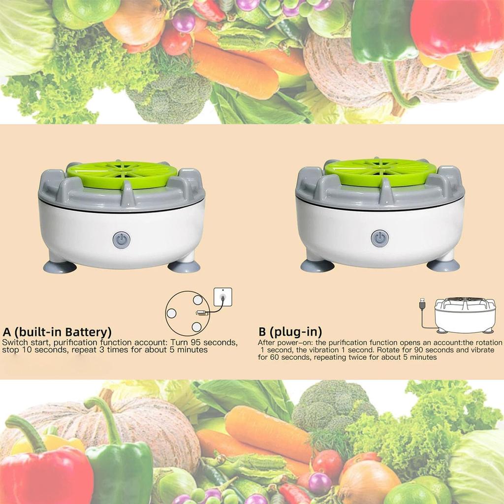 Fruit And Vegetable Cleaning Machine For Freshness Preservation, Vegetable Washing, Household Kitchen, Fruit And Vegetable Removal, Residue Removal