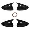 For KIA K3 Cerato Forte 2019-2026 ABS Auto Car Body Side Door Rearview Mirror Cover Cap Shell Housing Sticker Trim