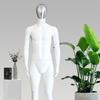 Manequim Masculino de Corpo Inteiro Estilo Coreano Branco Fosco com Rosto Galvanizado