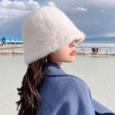 Women's Classic Soft Fur Bucket Winter Hat