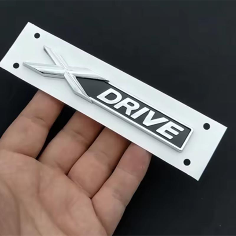 3D ABS XDrive Logo X Drive Emblem Car Rear Trunk Badge Fender Side Sticker For BMW Xdrive 320d 320i 530d 525d X3 X5 Accessories