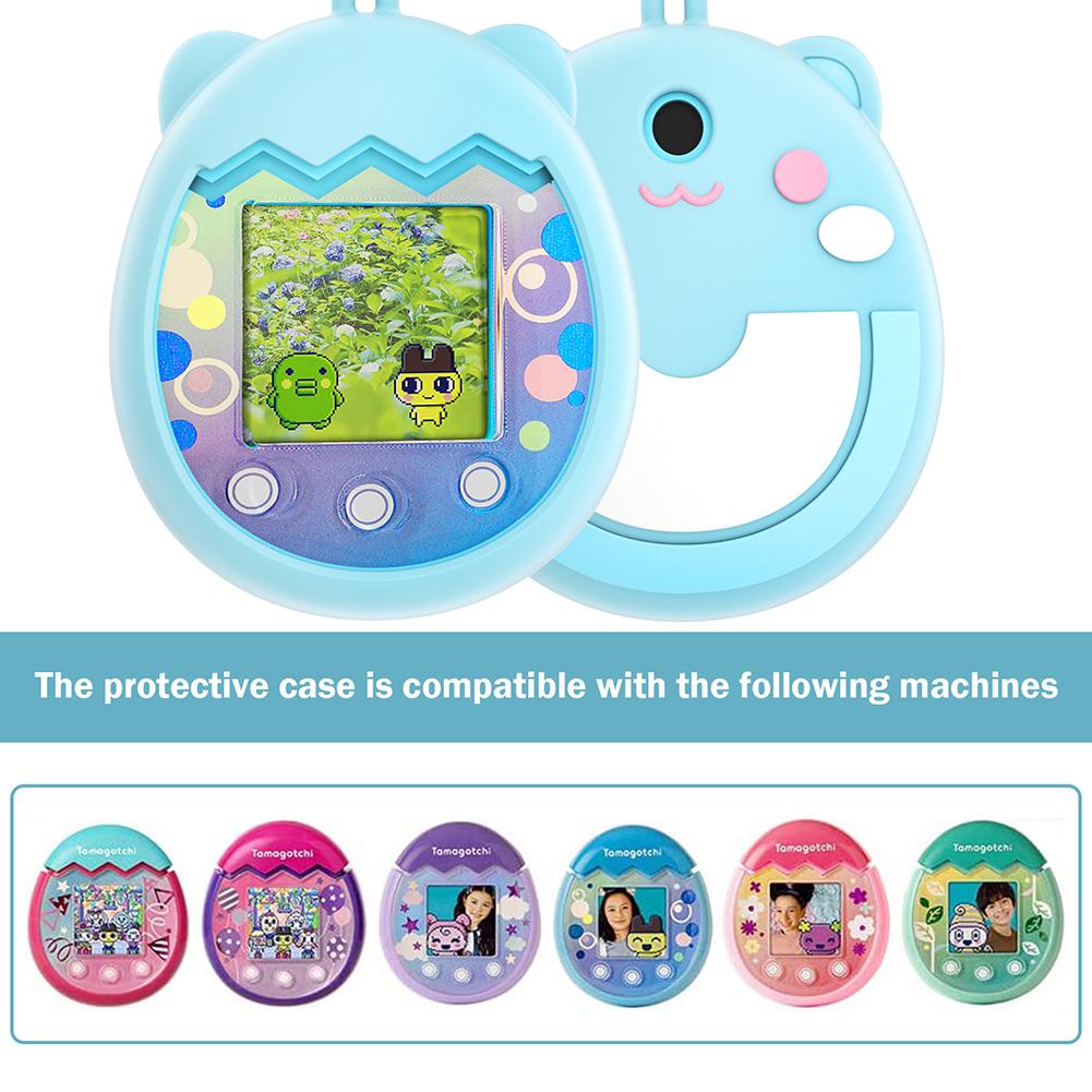 Husă electronică din silicon pentru animale de companie pentru Tamagotchi Pix Husă de protecție cu desene animate drăguț pentru mașină de joc pentru animale de companie Carcasă rezistentă la zgârieturi