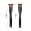 New single round head/flat head foundation brush, seamless concealer, do not eat powder soft hair dense beauty tool now