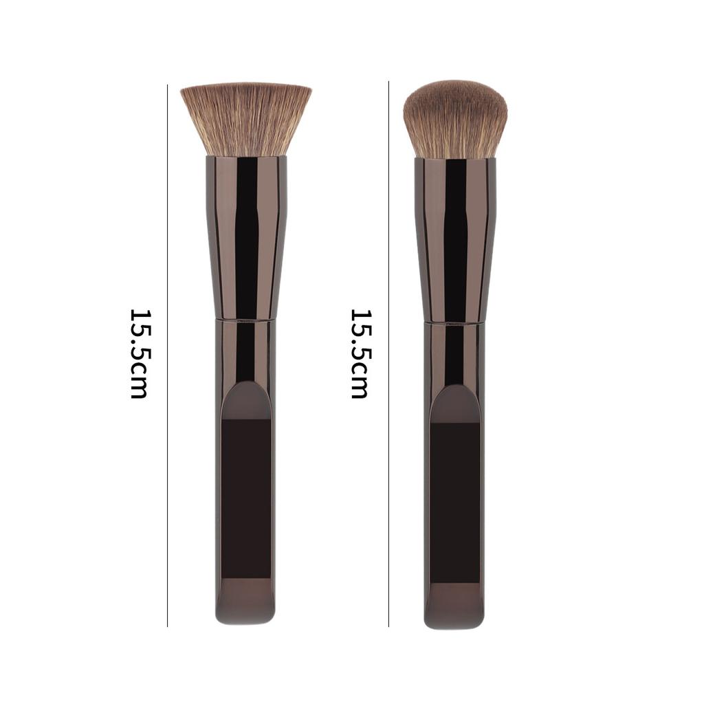 New single round head/flat head foundation brush, seamless concealer, do not eat powder soft hair dense beauty tool now