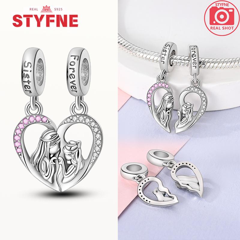New 925 Silver Sparkling Magic Cube Love Charm Red Heart Beads DIY for Women Bracelet Fine Jewelry Gift Accessories