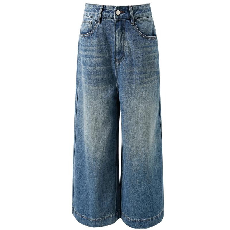 Women s Summer Cropped Straight-Leg Denim Jeans L