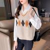 2023 Autumn New Fashion Sweater Tank Top V-Neck Knitted Vest Girl